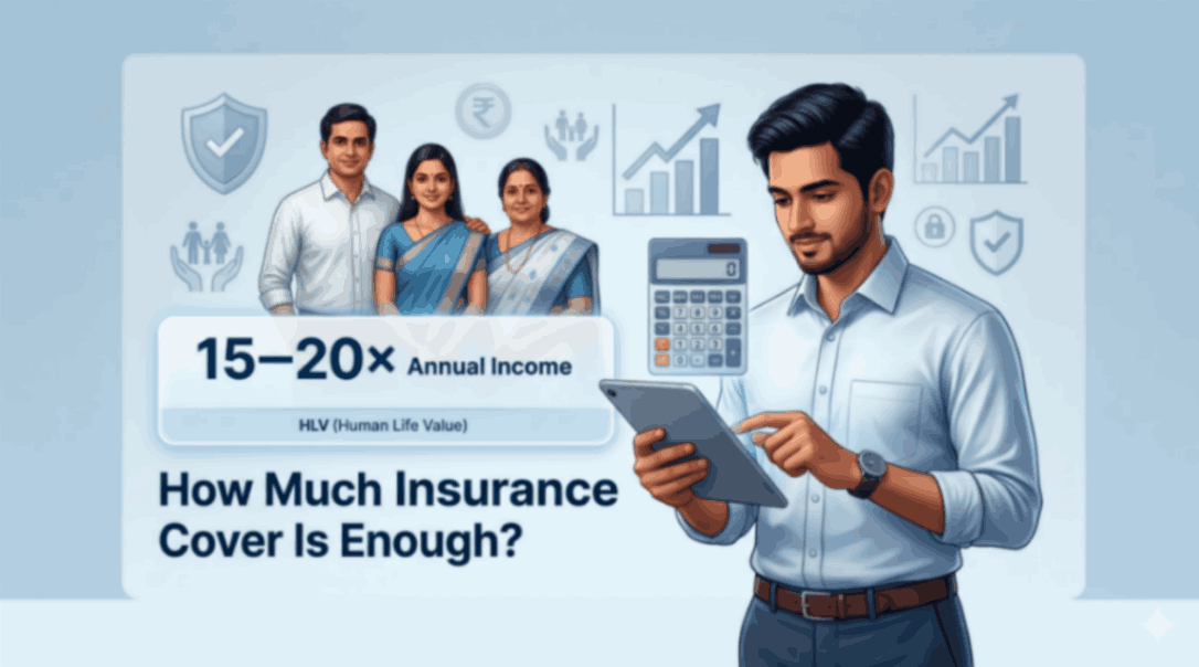 Life insurance cover and HLV calculation illustration